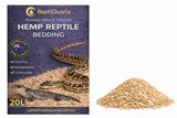 Premium hemp reptile bedding 20L with snake and lizard, natural eco-friendly substrate