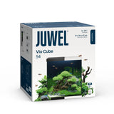 Juwel Vio Cube 54 aquarium tank packaging with fish and aquascape image on box