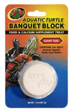 Aquatic turtle banquet block food and calcium supplement treat for turtles, giant size