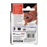 Box showing temperature and humidity sensor for reptile enclosures, with a bearded dragon image