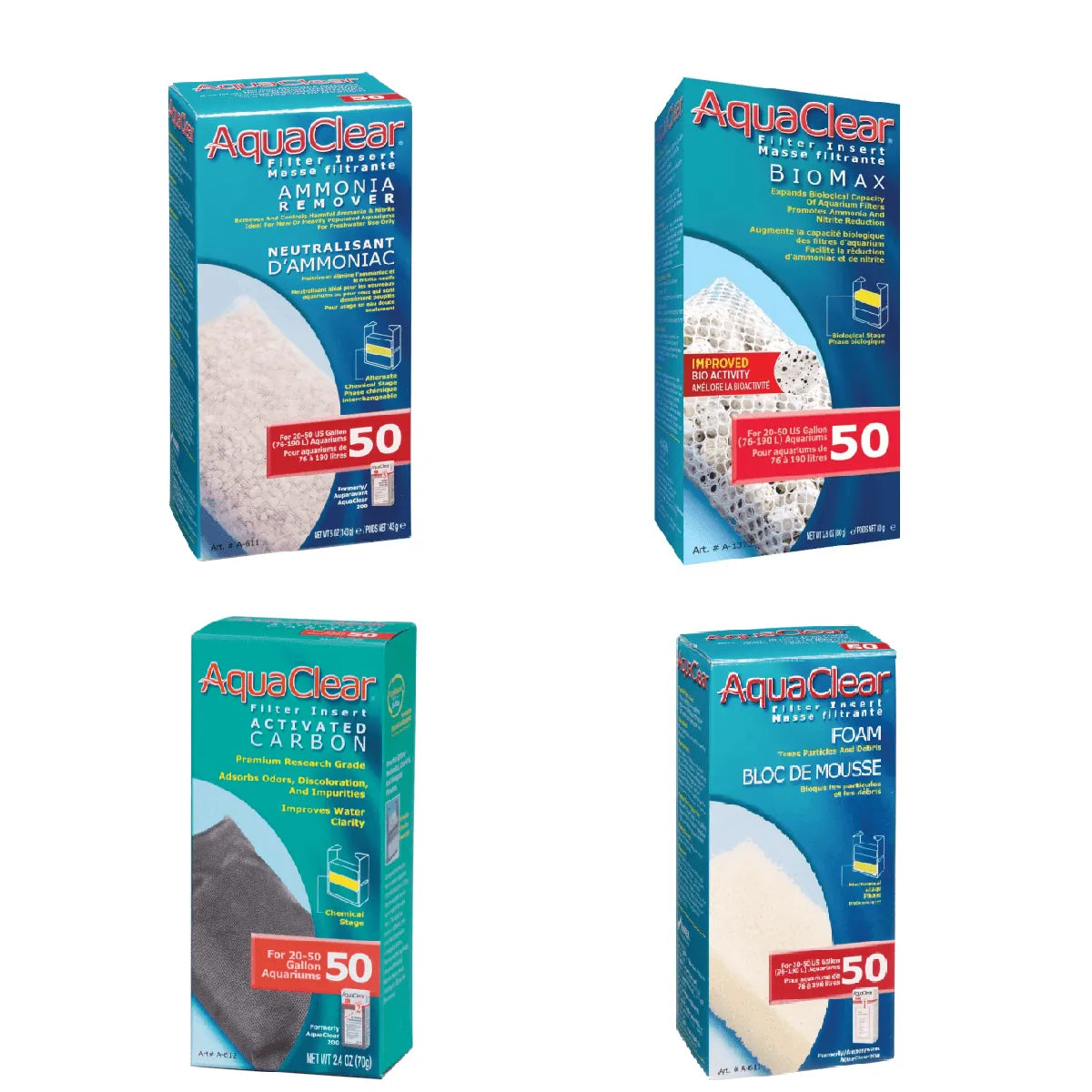 AquaClear 50 Filter Replacement Cartridge Set - Amazing Amazon