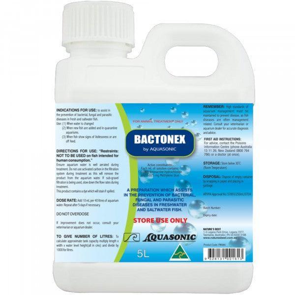 Aquasonic Bactonex Fish Medication 5 litre - Amazing Amazon