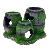 Bioscape Moss 3 Barrels Aquarium Ornament - Amazing Amazon